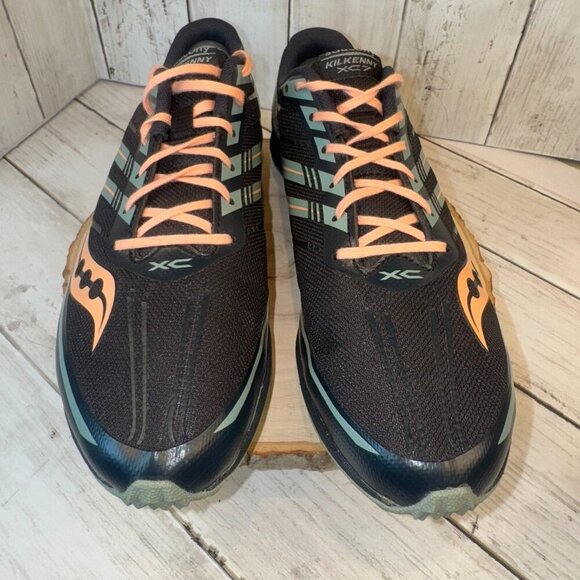 Saucony Womens Sz 10 Kilkenny XC7 Spiked Cross Country Running Shoes Black/Pink - Picture 3 of 8